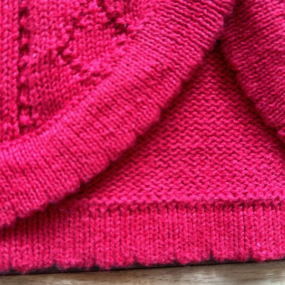 Vtg Silvercord red sweater vest - Picture 7 of 7